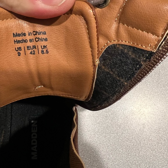 Madden By Steve Madden side zip boots MENS 9 - Picture 5 of 7